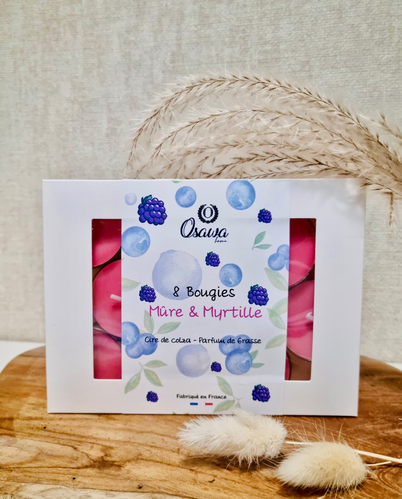 Bougie chauffe-plat • Mûre et Myrtille