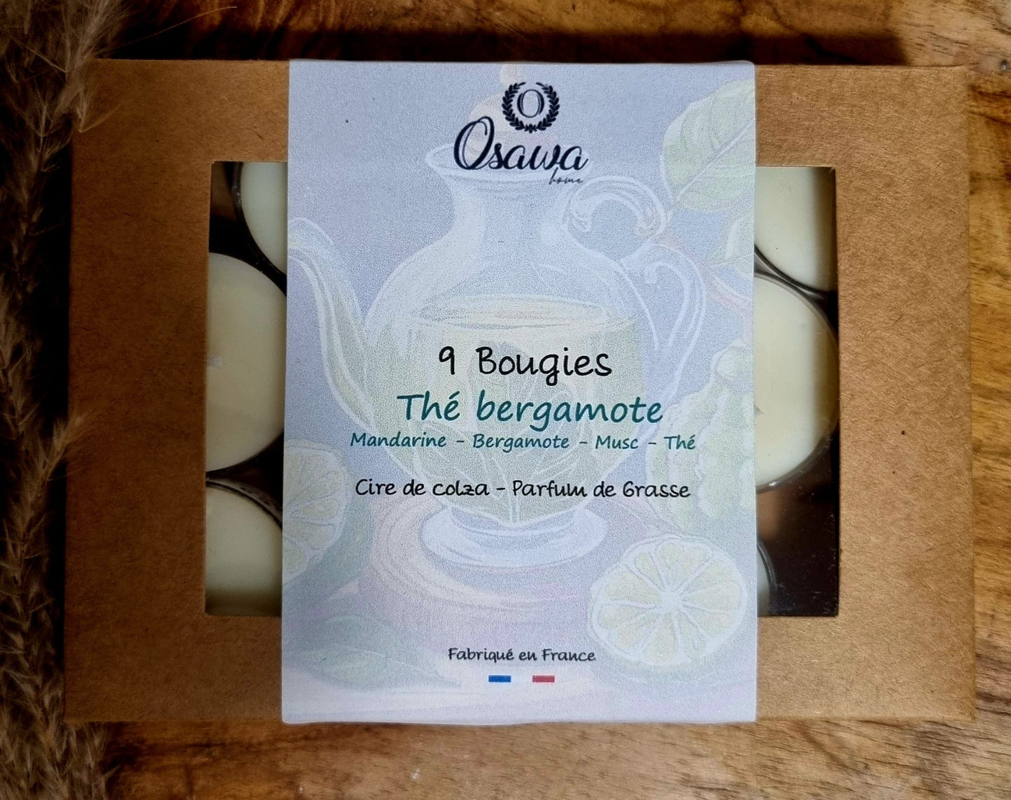 Bougie chauffe-plat • Thé Bergamote